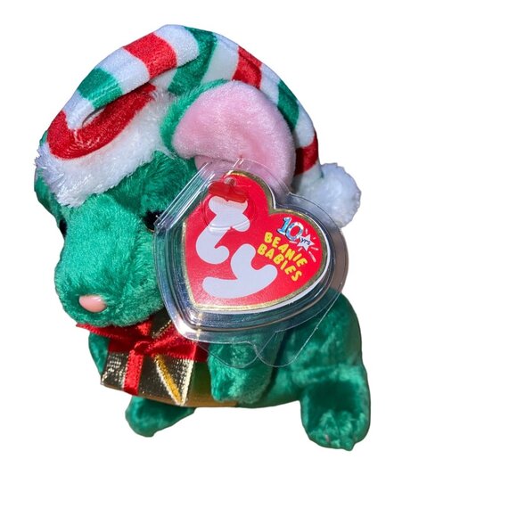 Ty Beanie Babies Tidings Mouse Plush Holiday Christmas Collectible Vintage-Style - Picture 4 of 8